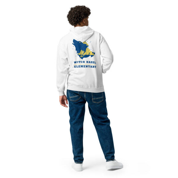 WH HOWLING WOLF zip hoodie - white