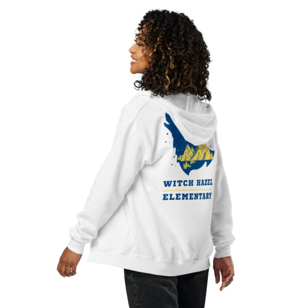 WH HOWLING WOLF zip hoodie - white - Image 3