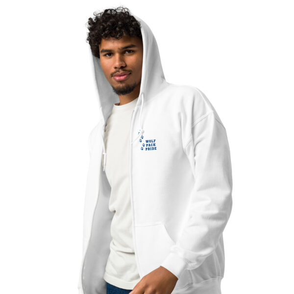 WH HOWLING WOLF zip hoodie - white - Image 7